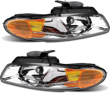 1996-2000 Dodge Grand Caravan Chrysler Town Country Headlight Chrome Left Right