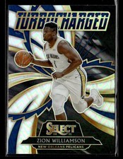 2020-21 Panini Select #3 Zion Williamson Turbo Charged Silver card