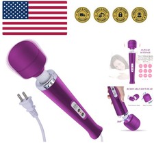Wired Powerful Handheld Back Massager with 10 Pulse Settings, Personal Total ...