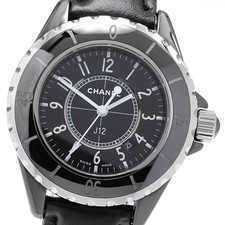 CHANEL J12 H0682 Black Ceramic 33MM black Dial Quartz Ladies Watch_896756