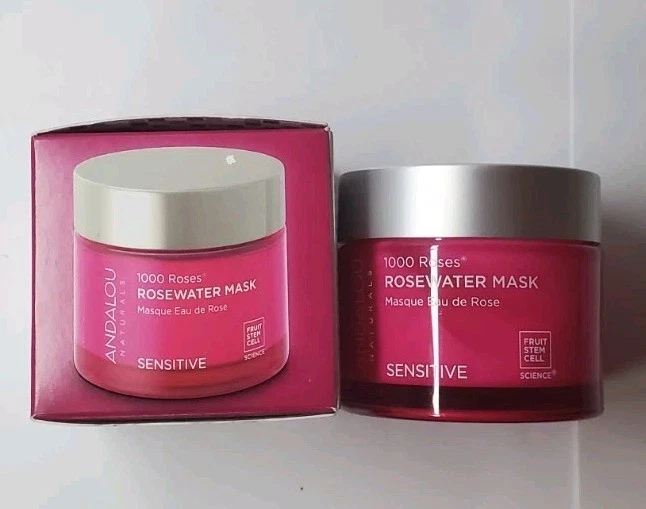 Máscara de agua de rosas Andalou Naturals - 1000 rosas - 1,7 oz nueva con caja envío gratuito Foto 4 de 4
