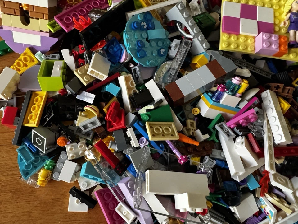 ~LOTE LEGO Friends~3 lb~Incl 5 MINI FIGURAS+5 animais~GOLFINHO~Cão~Coelho~Tartartaruga+~ - Imagem 4 de 4