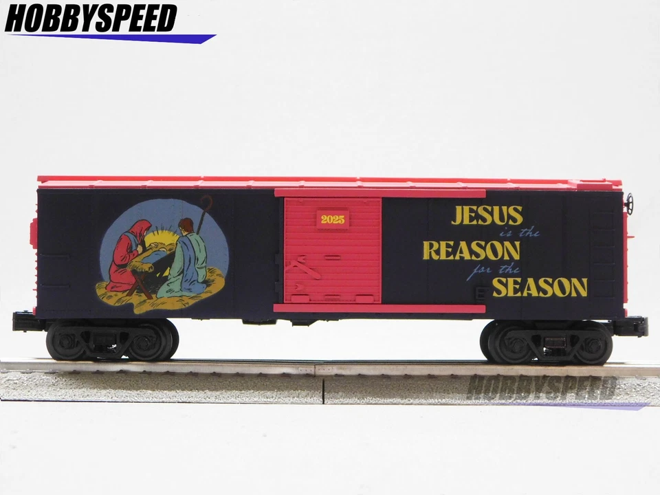 MTH RAILKING 2025 CHRISTMAS TRADITIONAL BOXCAR #2025 O GAUGE train 30-71235 NEW - Image 3 of 4