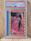 1987 Fleer Michael Jordan Sticker #2 PSA 8 NM-MT Bulls Hall of Fame Vintage HOF
