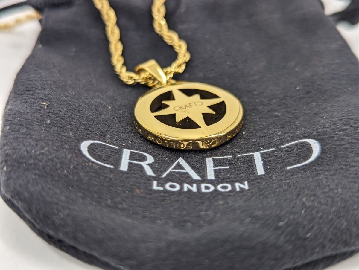 Craftd London North Star Gold Tone Necklace NSTAR-G 6 with Craftd London North Star Gold Tone Necklace NSTAR-G 6 with