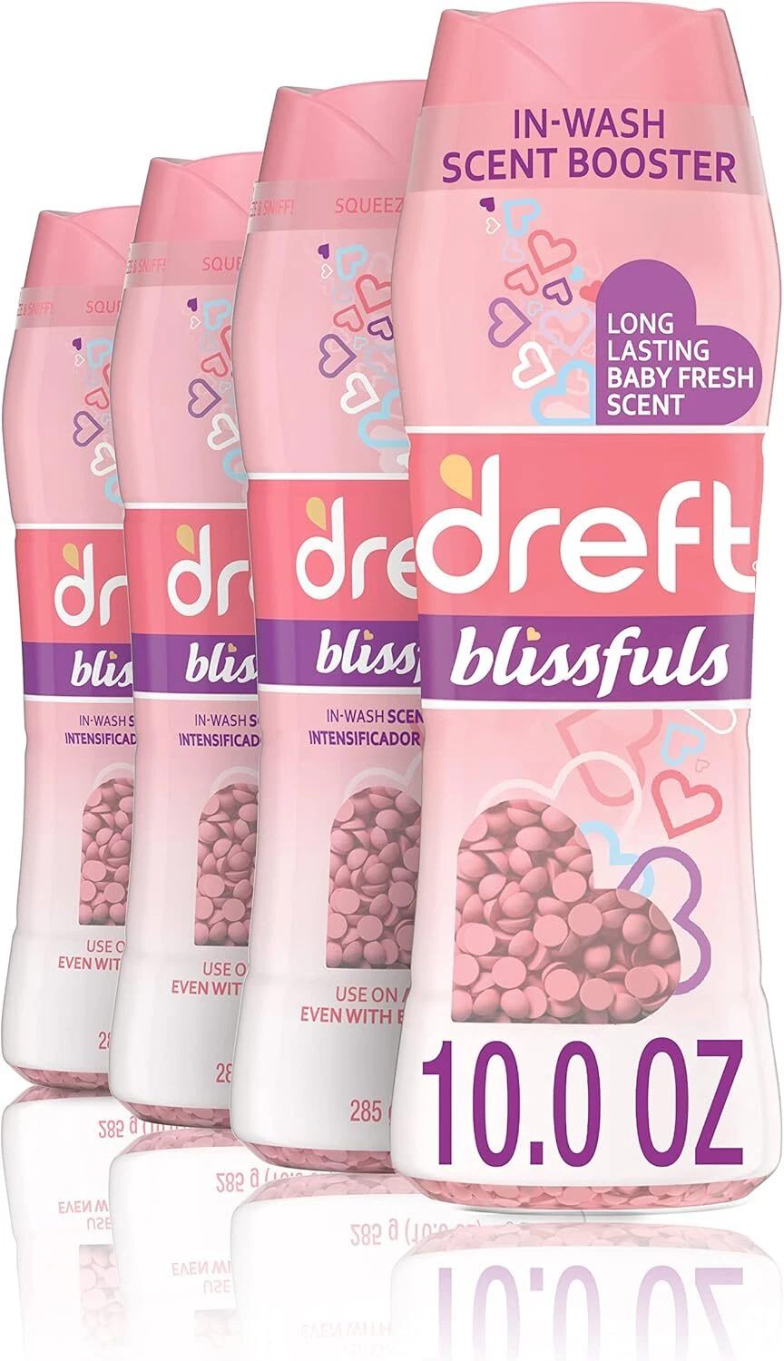 Dreft Blissfuls In Wash Scent Booster Beads Baby Fresh Scent Pack Of 4