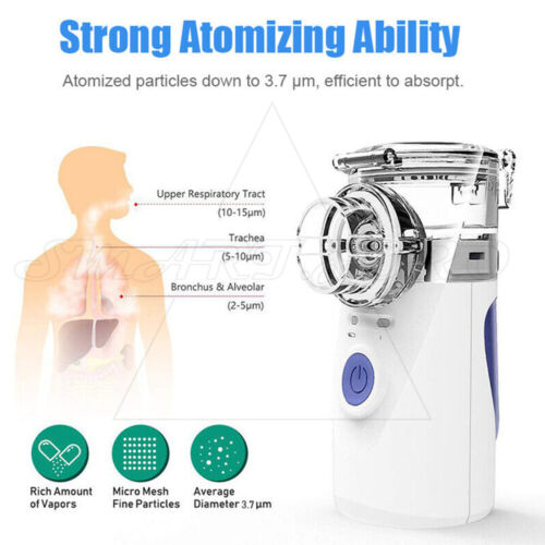 New Mini Handheld Ultrasonic Atomizer Machine Mist Respirator Humidifier AU - Picture 5 of 12