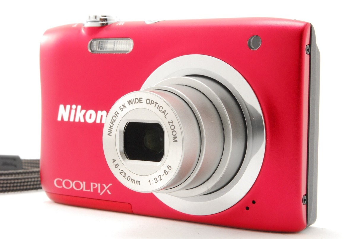 【新品】Nikon COOLPIX A100 RED MINT in Box] Nikon COOLPIX A100 RED 5X Zoom 20.0MP Digital