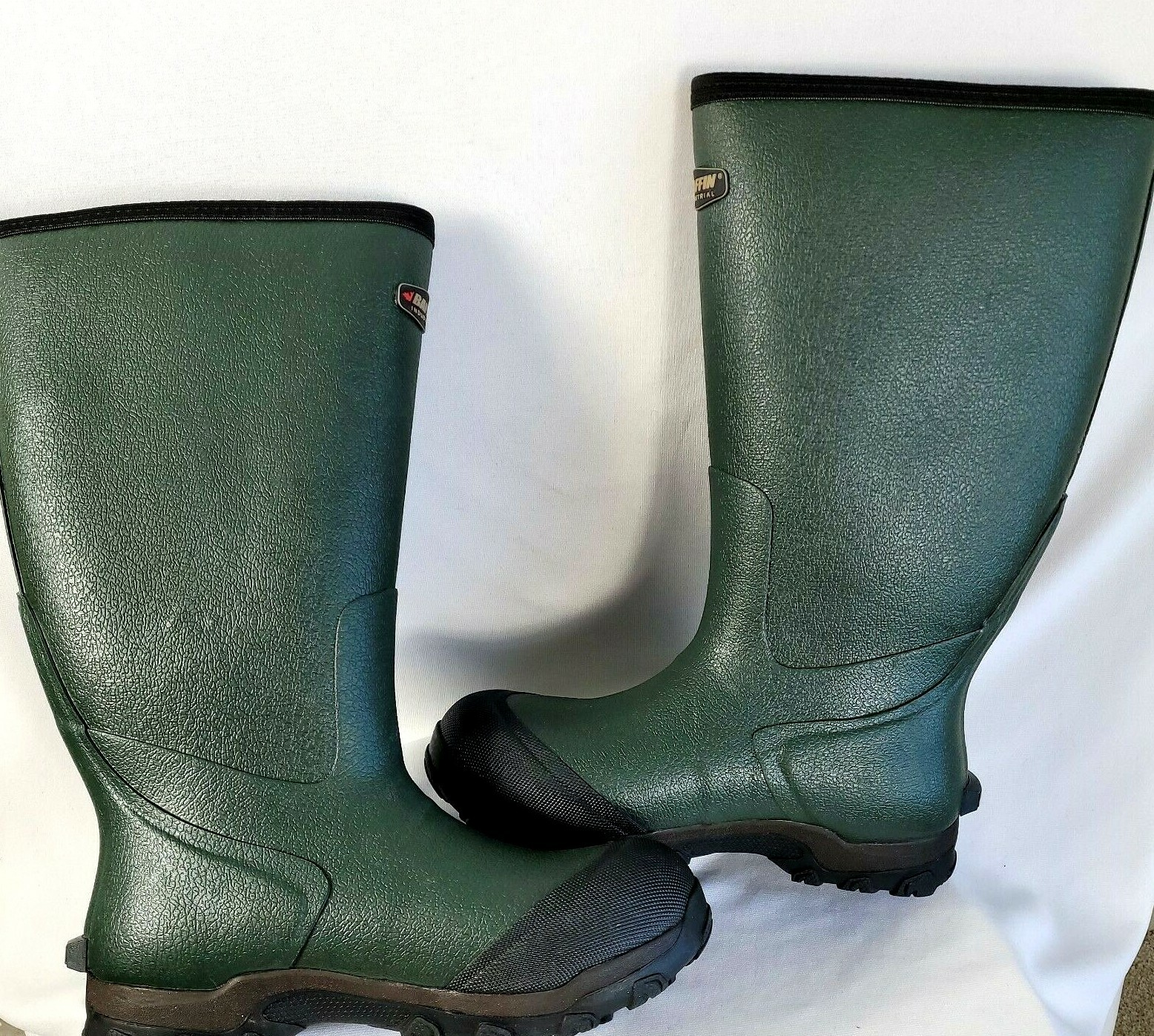 Baffin Mens Green Rubber Industrial Waterproof Tall Rain Snow Boots Sz