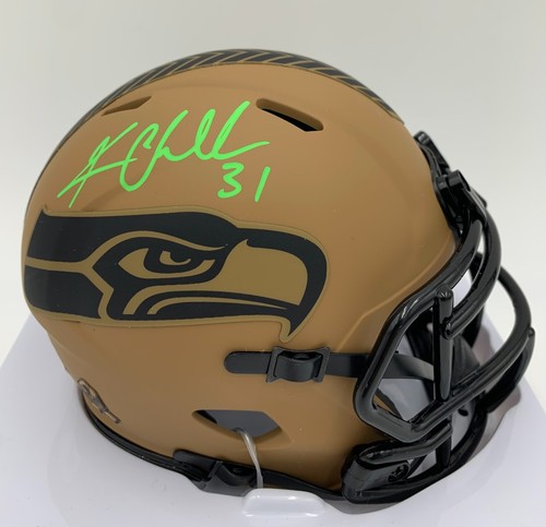 KAM CHANCELLOR signed/auto SEATTLE SEAHAWKS Salute to Service 2 Mini ...