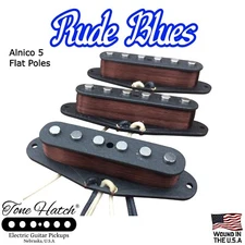 Tone Hatch Handwound Guitar Pickups Blues Stratocaster Set FLAT-Made 2 Order
