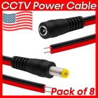 8 Pcs  8 in DC Power Pigtail Cord 8" CCTV Power Cable Connector 2.1x5.5mm 12V