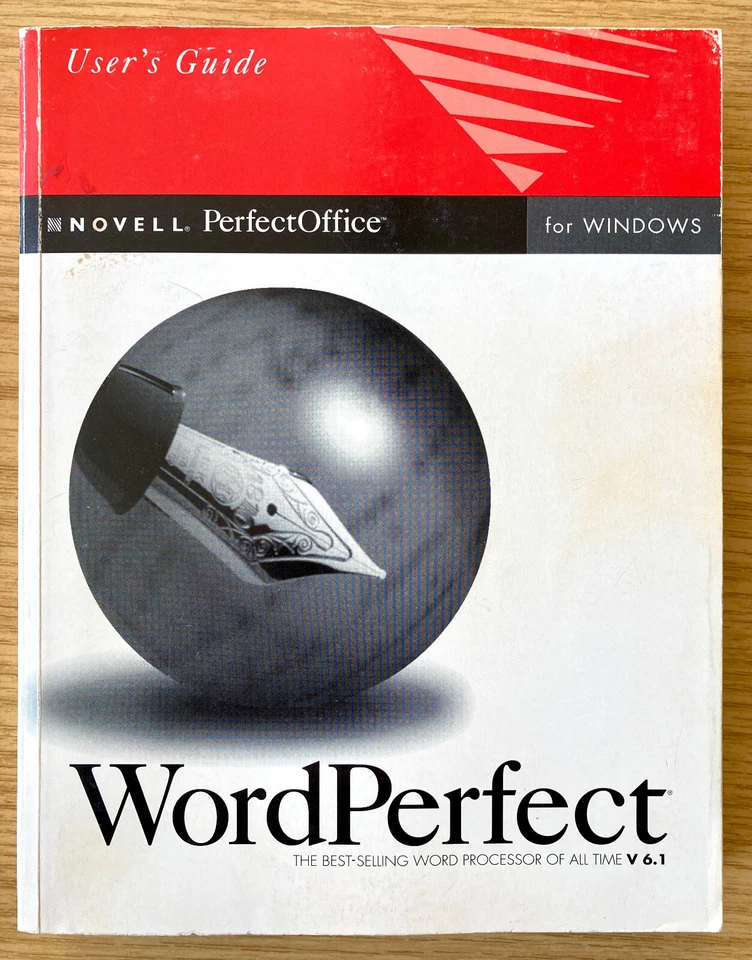 Novell PerfectOffice WordPerfect v6.1 for Windows User's Guide Manual Benutzerha