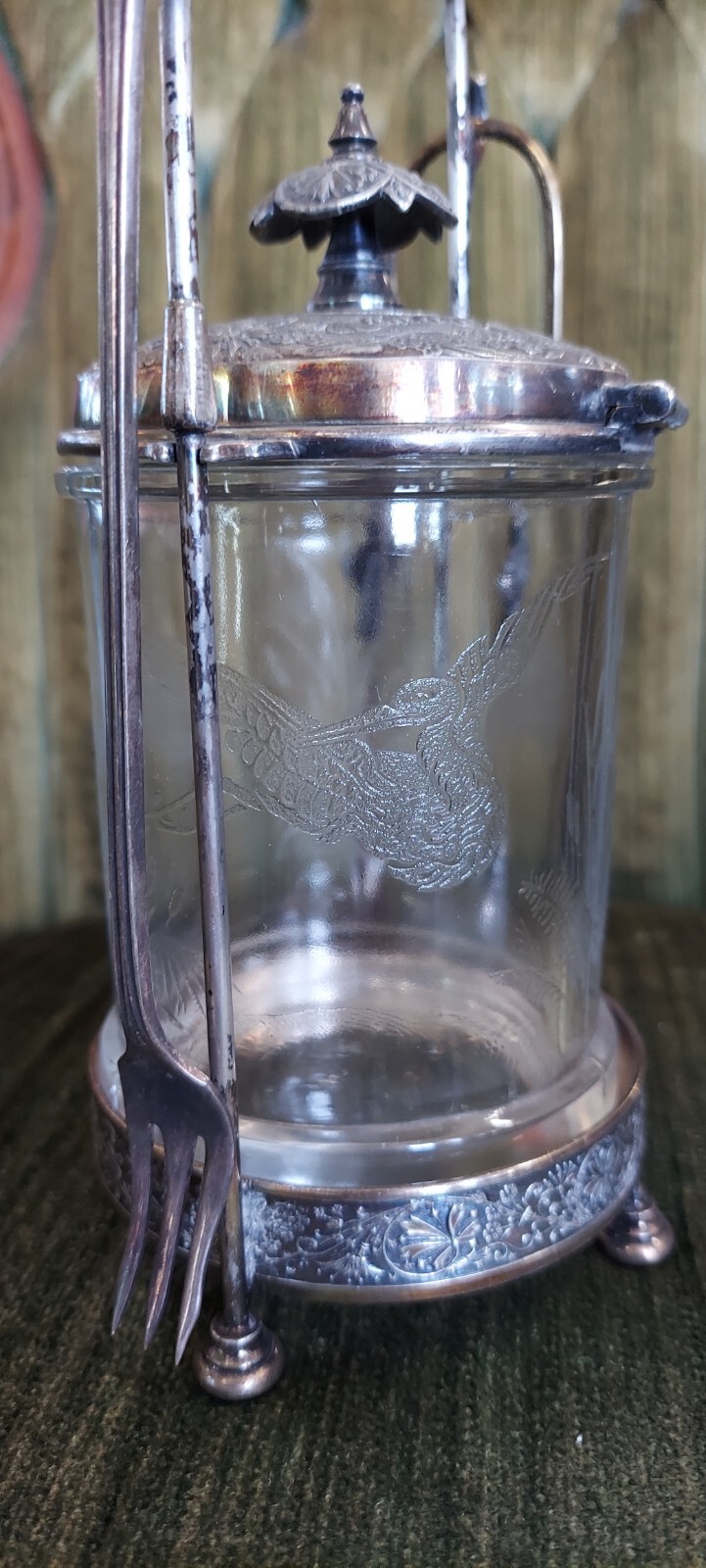 Victorian Pickle Castor Middletown Plate Co. Quadruple Plate Silver