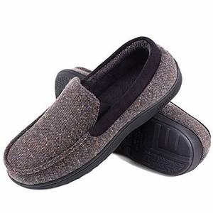 memory foam moccasin slippers mens