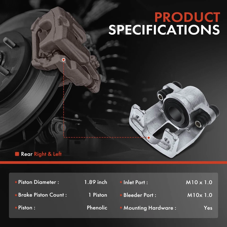 Pinza de freno trasera izquierda y derecha para Infiniti QX56 Nissan Armada Pathfinder Titan Foto 2 de 4