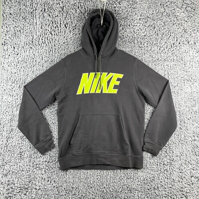 Hoodie Neon Colored Nikes Vintage Nike Hoodie Mens Medium Gray Big