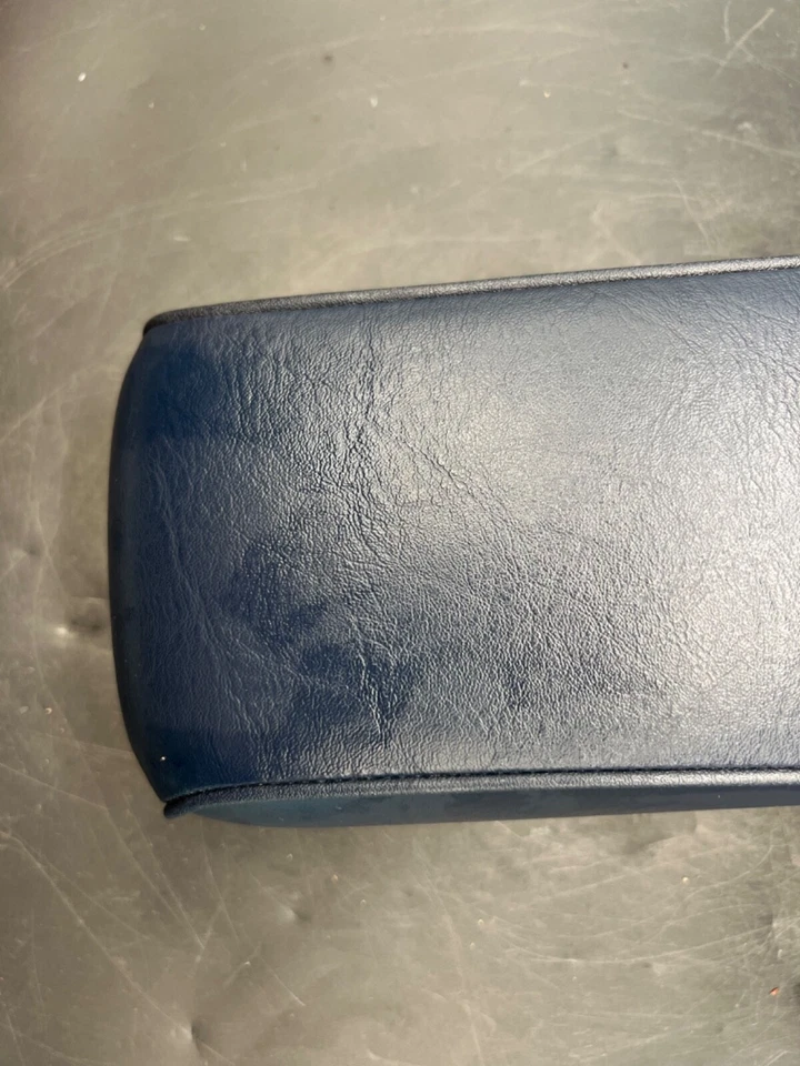 Mercedes-Benz 300d 240d w123 1986-1995 cuero reposabrazos abatible azul Foto 4 de 4