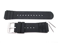 Luminox Navy Seal 3000 Series FP.L.DPB black rubber watch band 20mm lug size