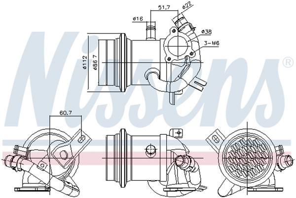 EGR Ventil KÜHler VW 1.4TDI-image