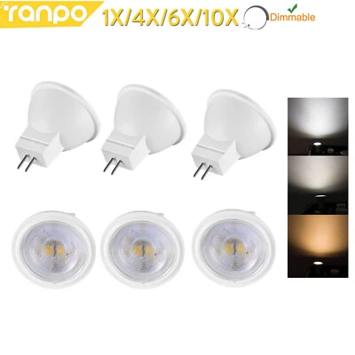 1 x 10 x dimmbare MR11-LED-Strahlerlampe, 3 W GU4, SMD ersetzt 30 W Halogenlampe - Bild 1 von 4