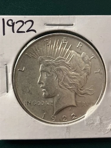 1922 Peace Silver Dollar $1 UNC 90% US Silver