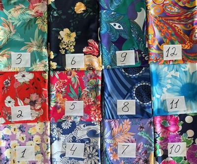 Floral Print Polyestr Fabric 60'' Wide By The Yard