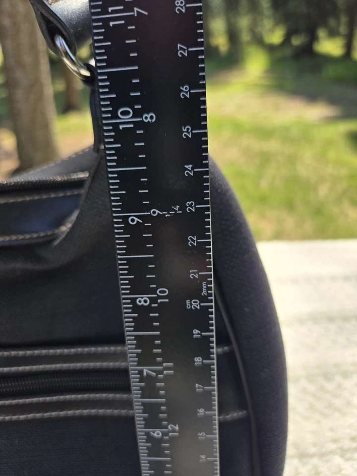 Bolso de Hombro Etienne Aigner Negro Tela Texturizada Algodón Yute Media Luna Hobo Foto 4 de 4