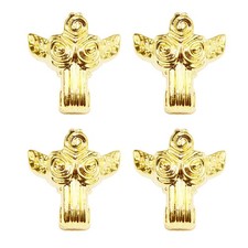 8 pezzi accessori per mobili piede a zampe in lega d'oro rosa stile vintage