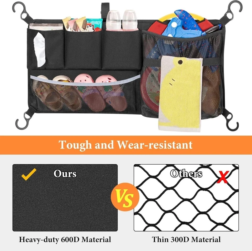 Stroller Wagon Cargo Net - Compatible with Wonderfold & Keenz Models, Black - Image 3 of 3