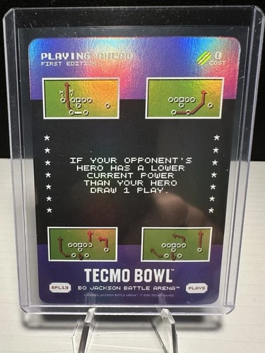 Tecmo Bowl Bo Jackson Battle Arena Bonus Play BPL13 “Play Ahead”
