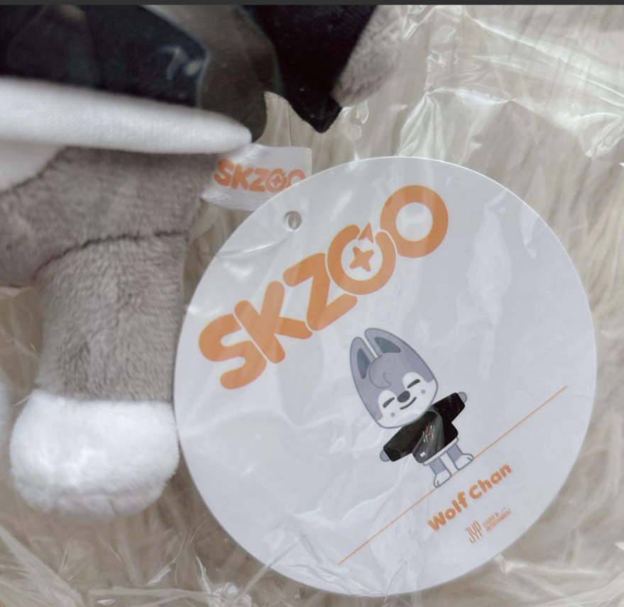 Stray Kids Wolf Chan Bang Chan SKZOO Plush Doll Original Ver. JYP