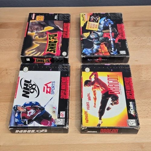 SNES Boxed Game Lot Authentic