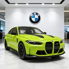 1:24 BMW M3 CS LCI G80 M Power Diecast Alloy Car Model Sound Light Birthday Gift