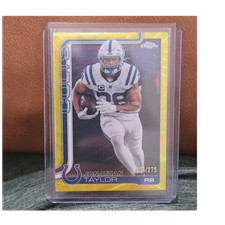 2025 Topps Chrome Jonathan Taylor Yellow Wave /275 Indianapolis Colts