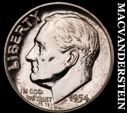 1954 Roosevelt Dime- Lustrous Choice Gem Proof   No Reserve  #i6191