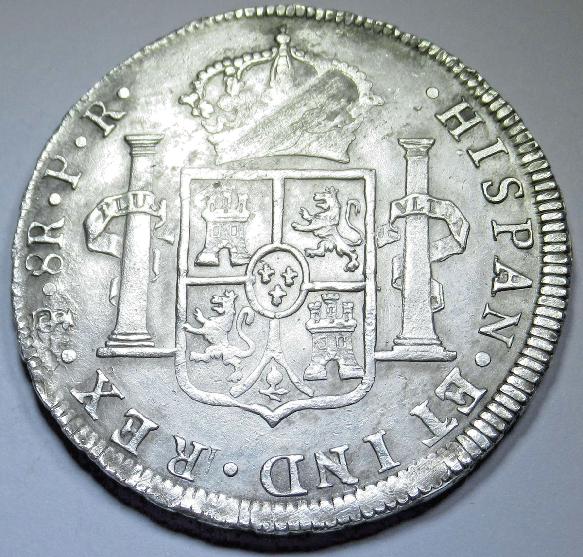 1787 XF-AU Spanish Bolivia 8 Reales Genuine 1700s Colonial Dollar