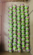 5 Strands 16mm Round Light Green Wedding Cake Beads Handmade Jewelry Glass Beads