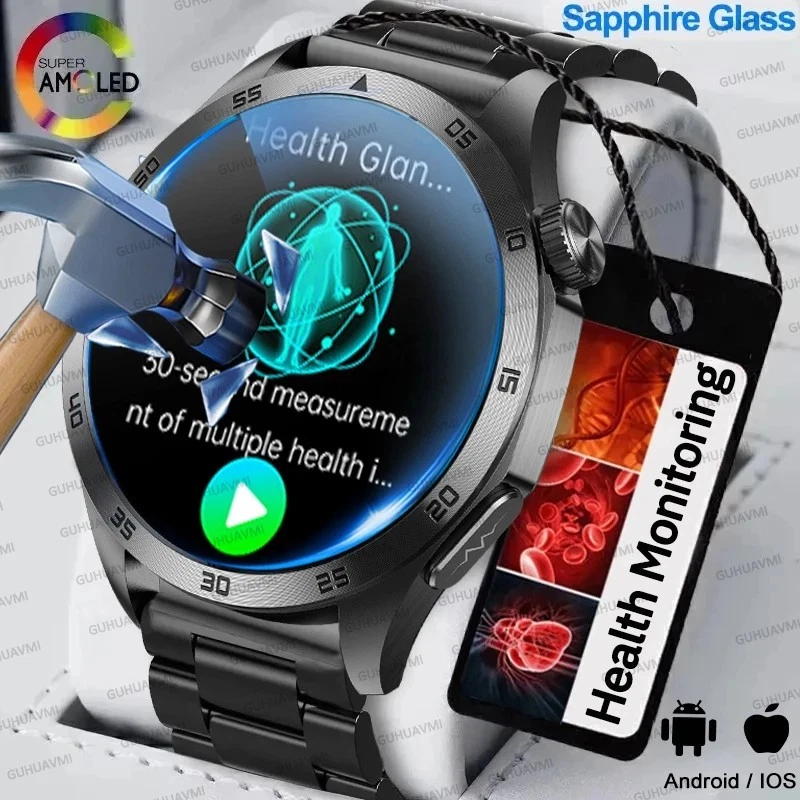 UK 2026 New Medical Grade Smart Watch Blood Pressure Oxygen Heart Rate Bluetooth