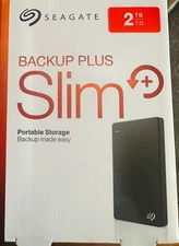 🔥🔥Seagate Backup Plus Slim 2TB External Hard Drive Portable HDD - Open Box🔥🔥