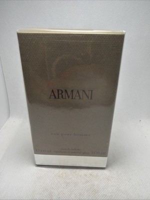 Armani Eau Pour Homme EDT 3.4 Oz 100 ML Men's Sealed Rare Hard To