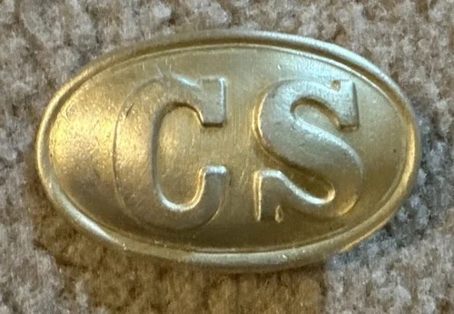 Confederate Soldier “CS” Brass Belt Buckle Replica,