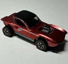 Vintage Hot Wheels 1968 Python Red/dk interior  with full black top *read* USA