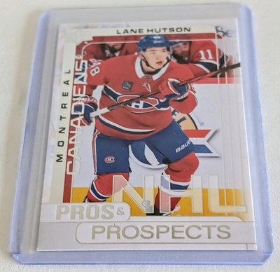 #ad 2024 25 Upper Deck Pros and Prospects #PP 24 Lane Hutson $6.00