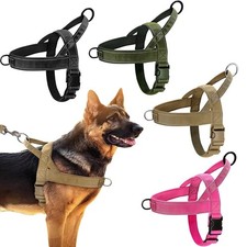 Adjustable Reflective Dog Vest Harness 1000D Nylon for Large Dogs with Handle