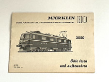 Märklin H0 3050 FFS Ae 6/6 istruzioni originali descrizione del 01/64 ottimo!