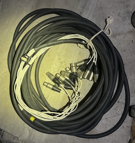 9 Channel / Pair 50’ Microphone Snake Cable XLR VTG Audio 9 PR 24 AWG CL2