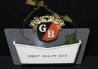 Griesedieck Beer~GB Finest Quality Beer vintage Plastic Advertising Wall Sign