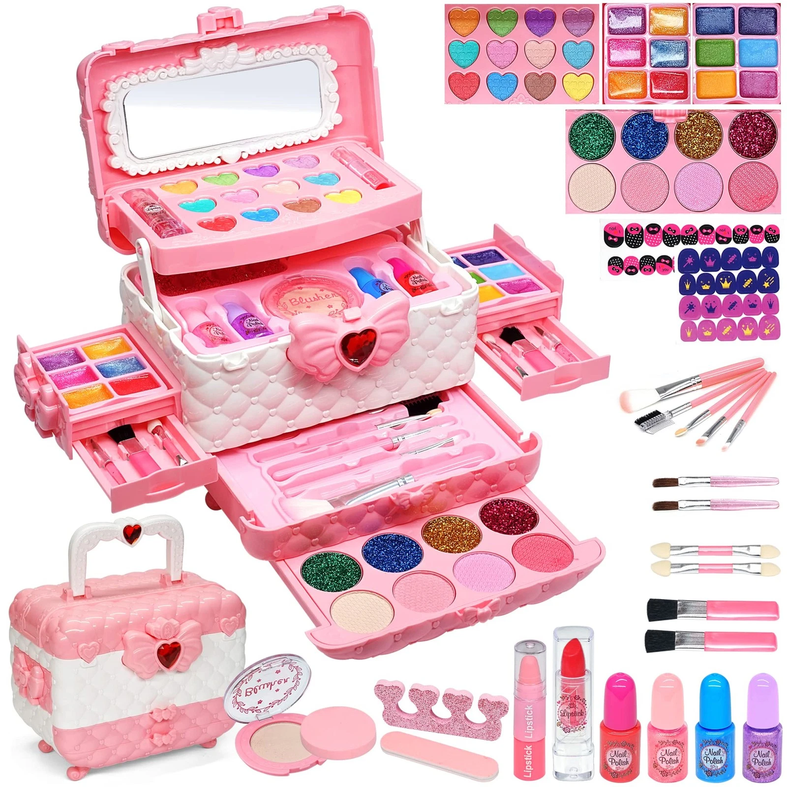 Real Washing Kids Makeup Sets 5-8 Play Make Up Kits Maquillaje para Niñas