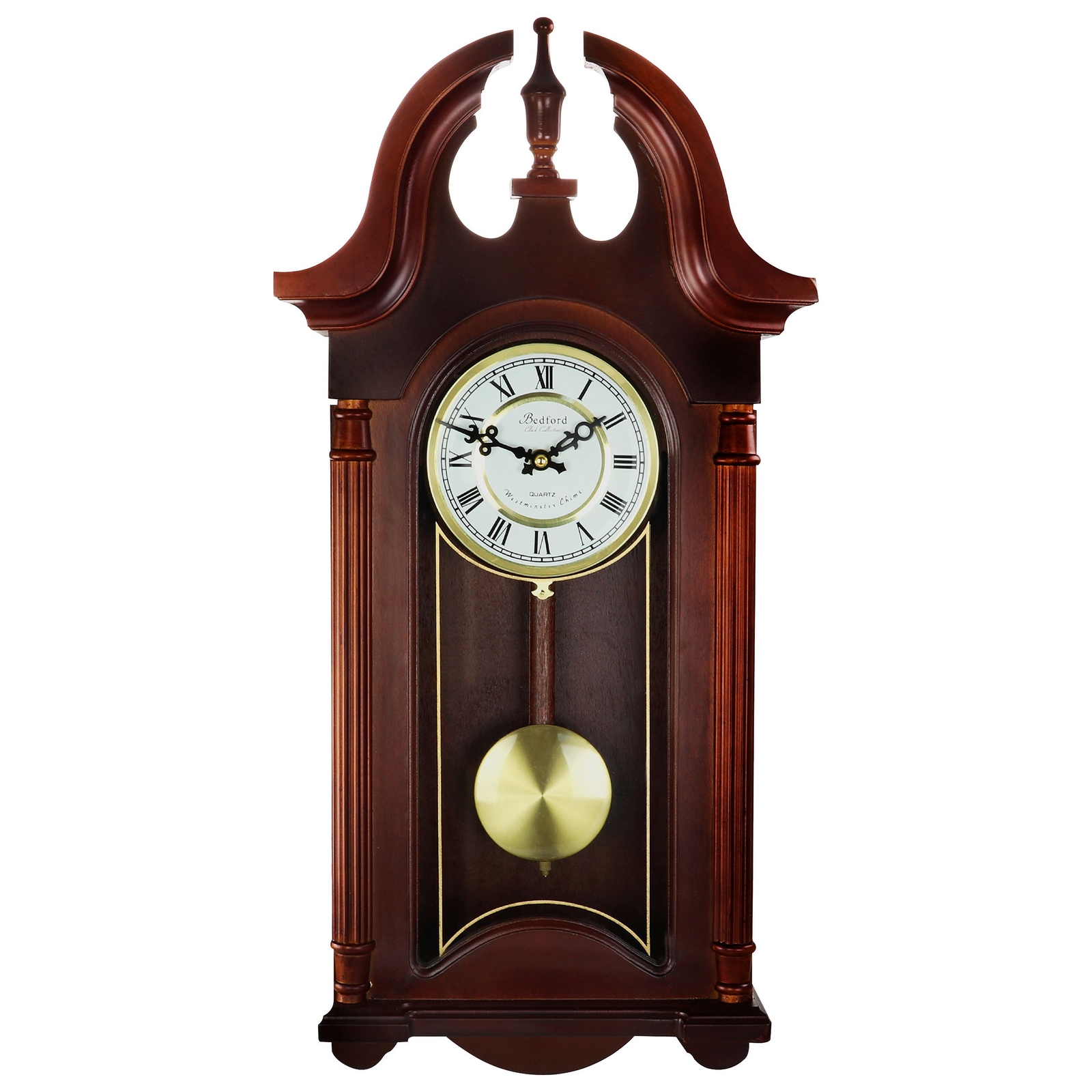 Коллекция часов Bedford Clock Collection 26,5-дюймовые настенные часы с маятником в колониальном стиле